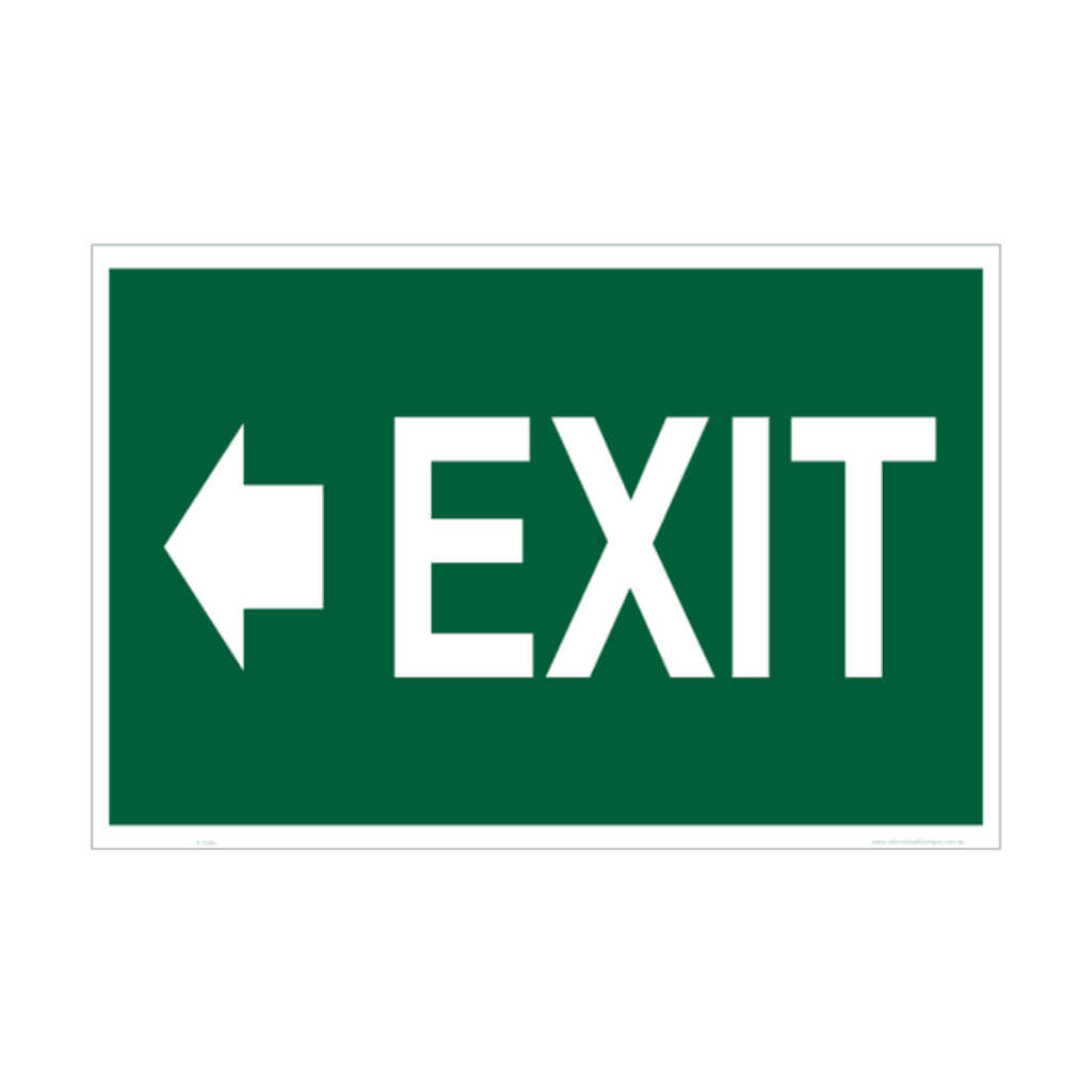 Usha Direction Signagues Sticker Exit 150x150mm (Pack of 5)