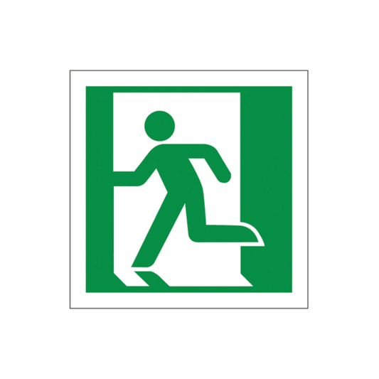 Usha Direction Signagues Sticker Running Exit 150x150mm (Pack of 5)