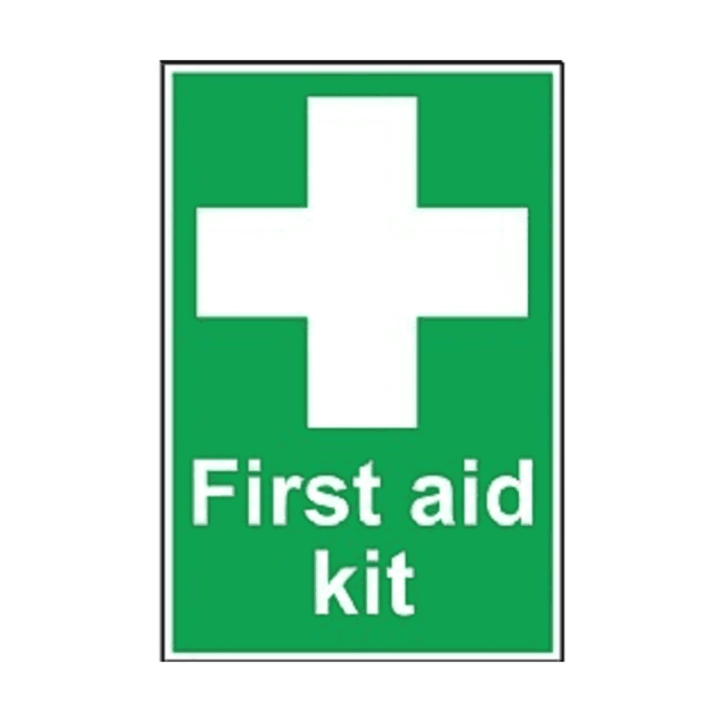 Usha Direction Signagues Sticker First Aid S10 150x150mm (Pack of 5)