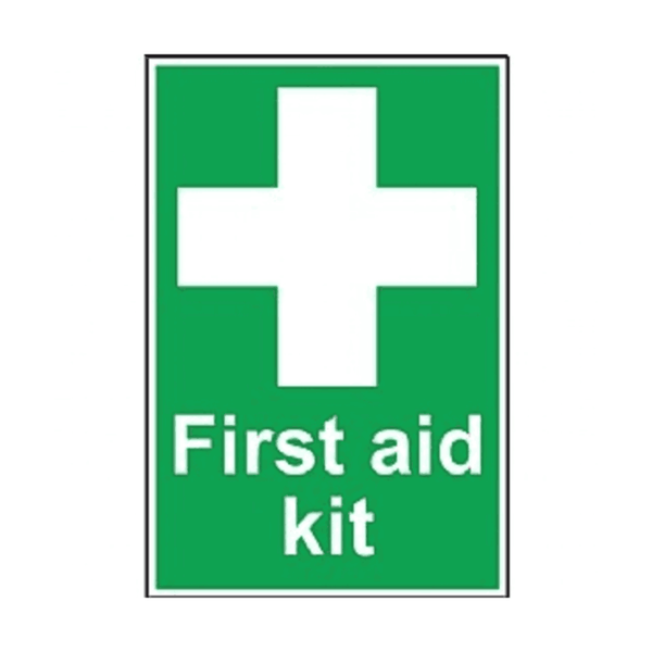 Usha Direction Signagues Sticker First Aid S10 150x150mm (Pack of 5)