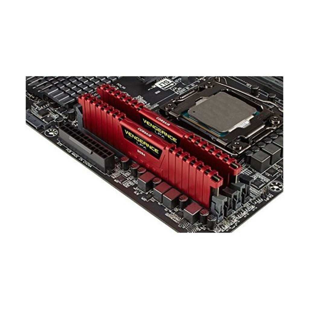 Corsair VENGEANCE Red LPX 8GB RAM 2400MHz C14 Memory Kit DDR4